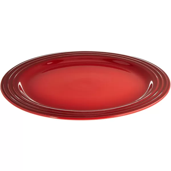 Le Creuset Stoneware Dinner Plates, Set of 4, 11.25" Each, Cerise