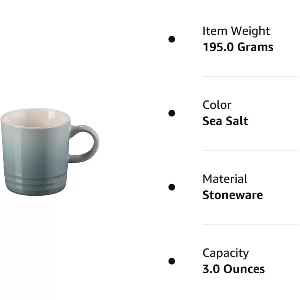 Le Creuset Stoneware Espresso Mug, 3 oz., Oyster