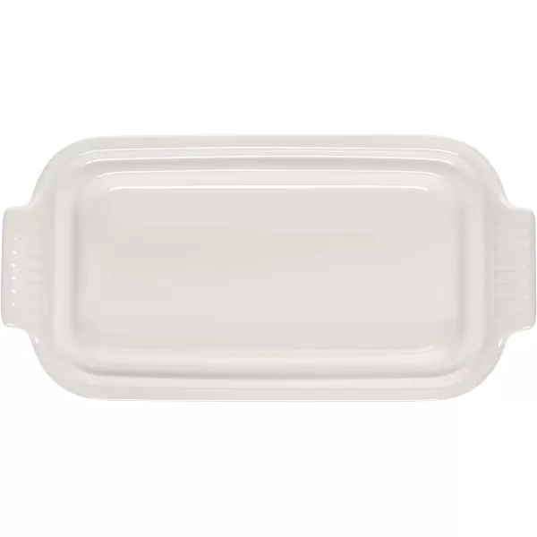 Le Creuset Stoneware Heritage Butter Dish, White