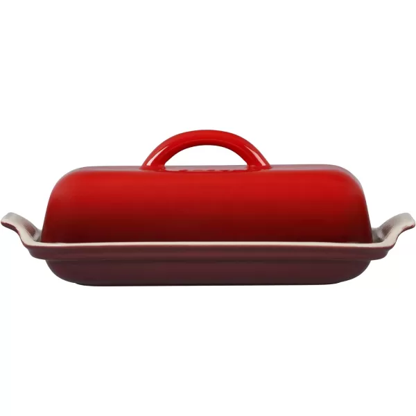 Le Creuset Stoneware Heritage Butter Dish, White