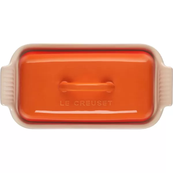 Le Creuset Stoneware Heritage Butter Dish, White