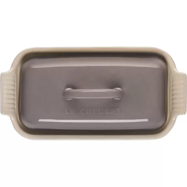 Le Creuset Stoneware Heritage Butter Dish, White