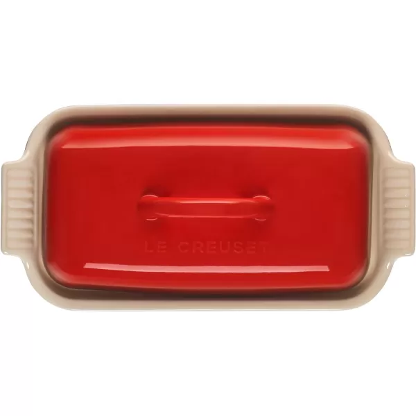 Le Creuset Stoneware Heritage Butter Dish, White