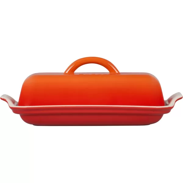 Le Creuset Stoneware Heritage Butter Dish, White