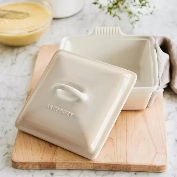 Le Creuset Stoneware Heritage Covered Square Casserole, 2.5 qt. , Marseille