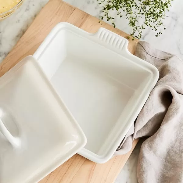 Le Creuset Stoneware Heritage Covered Square Casserole, 2.5 qt. , Marseille