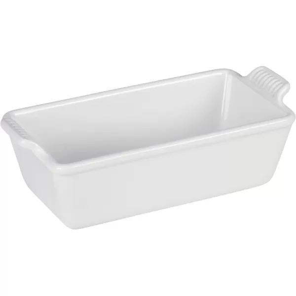 Le Creuset Stoneware Heritage Loaf Pan, 9" x 5" x 3" , White