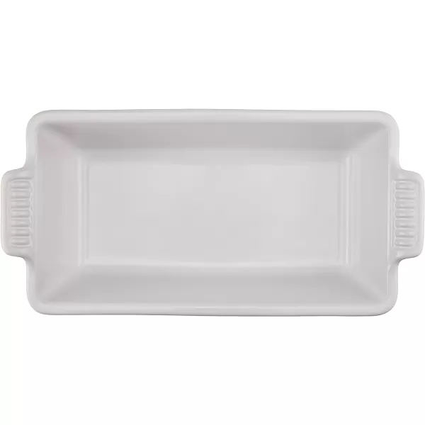 Le Creuset Stoneware Heritage Loaf Pan, 9" x 5" x 3" , White