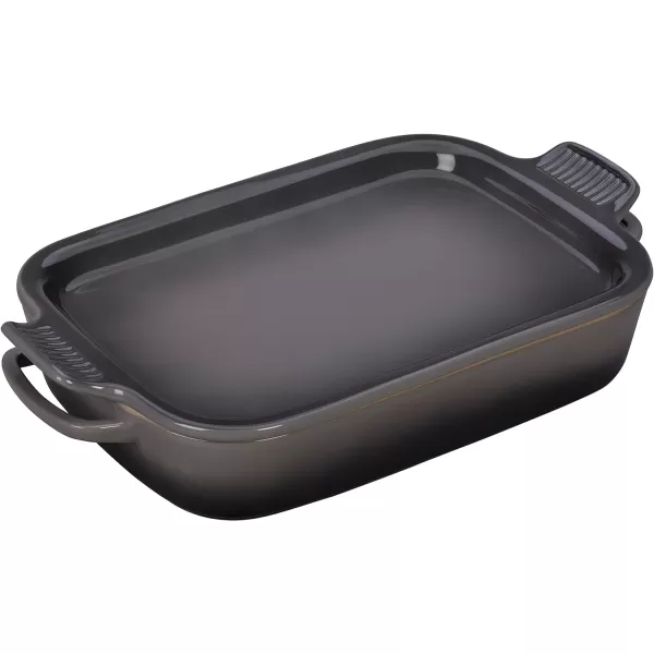 Le Creuset Stoneware Rectangular Dish with Platter Lid, 14 3/4" X 9", White