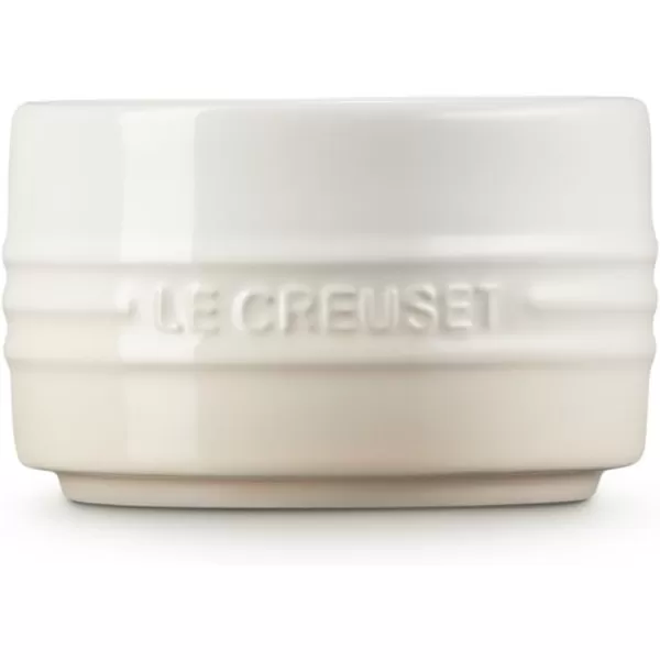 Le Creuset Stoneware Round Straight Wall Ramekin, 6.75oz., White