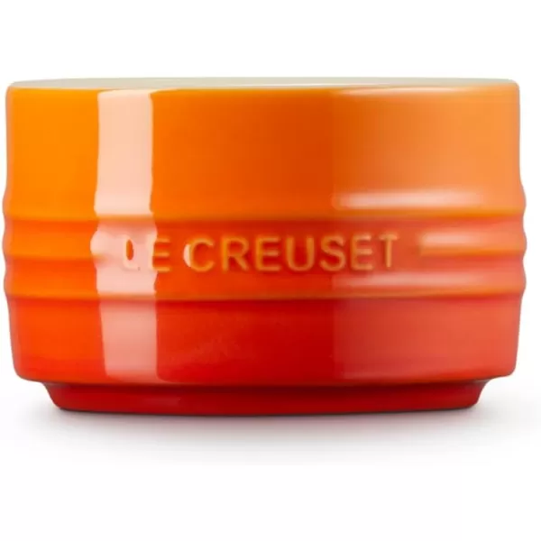 Le Creuset Stoneware Round Straight Wall Ramekin, 6.75oz., White