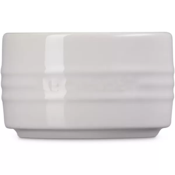Le Creuset Stoneware Round Straight Wall Ramekin, 6.75oz., White
