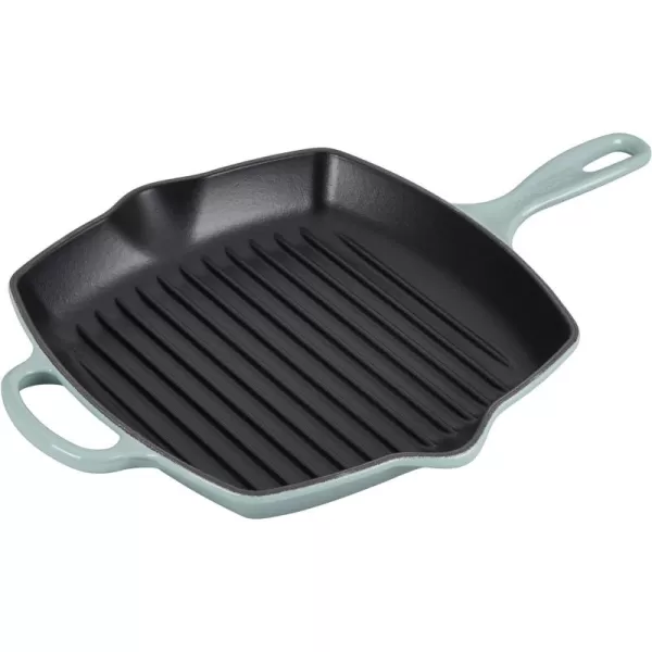 Le Creuset Enamaled Cast Iron Square Grill, 9.5", Marseille