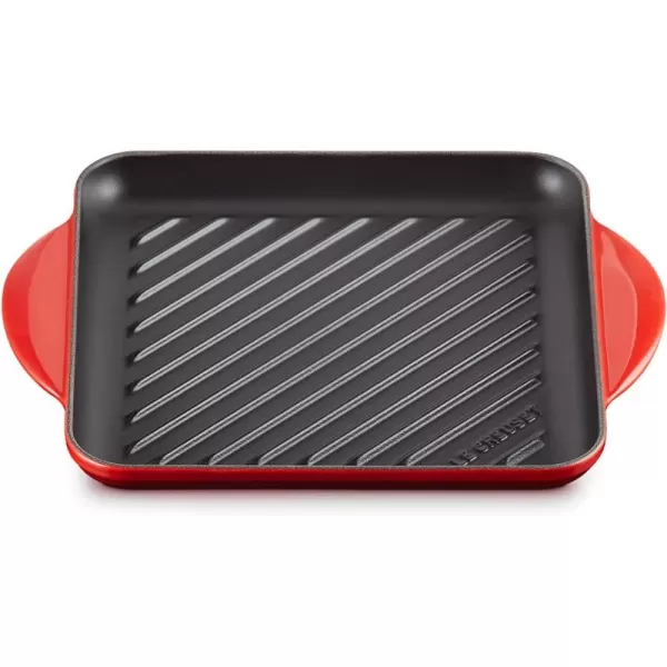 Le Creuset Enamaled Cast Iron Square Grill, 9.5", Marseille