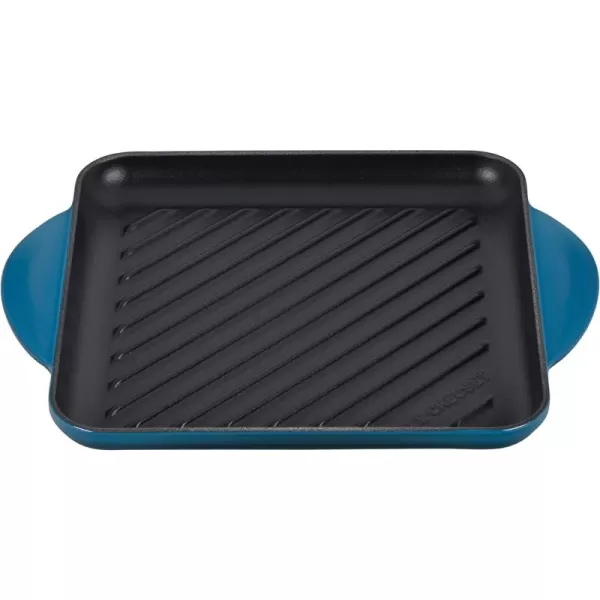 Le Creuset Enamaled Cast Iron Square Grill, 9.5", Marseille