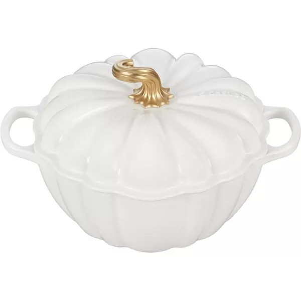 Le Creuset Enameled Cast Iron Figural Pumpkin Cocotte, 4 qt., Sea Salt