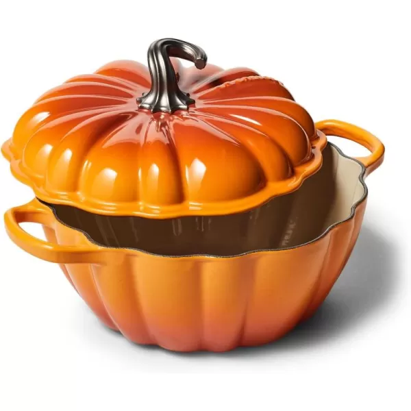 Le Creuset Enameled Cast Iron Figural Pumpkin Cocotte, 4 qt., Sea Salt