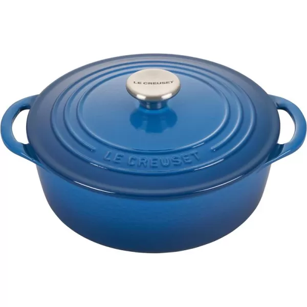 Le Creuset Enameled Cast Iron Shallow Round Oven, 2.75 Qt., Flame