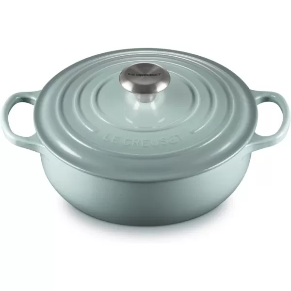 Le Creuset Enameled Cast Iron Signature Round Sauteuse, 3.5qt., Sea Salt