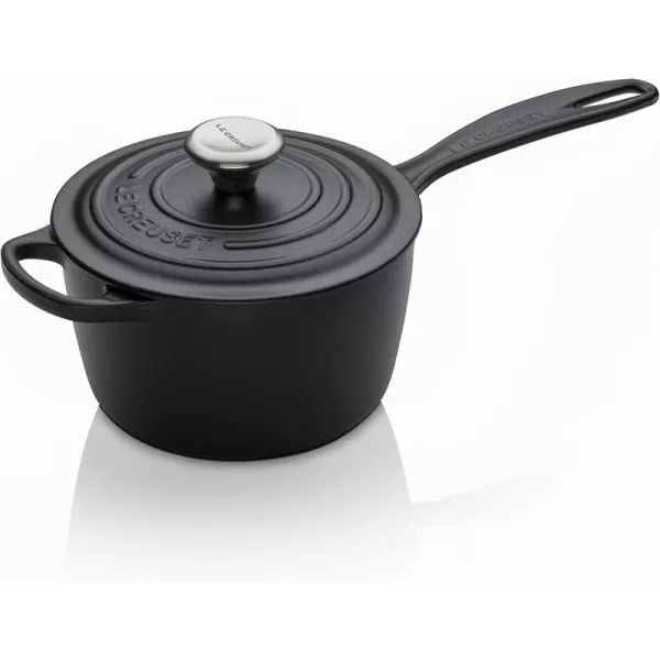 Le Creuset Enameled Cast Iron Signature Saucepan, 1.75 qt., White