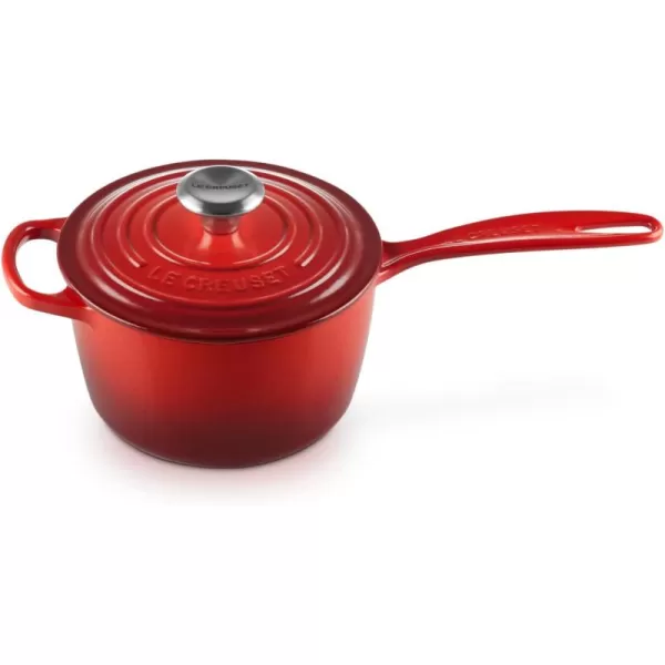 Le Creuset Enameled Cast Iron Signature Saucepan, 1.75 qt., White