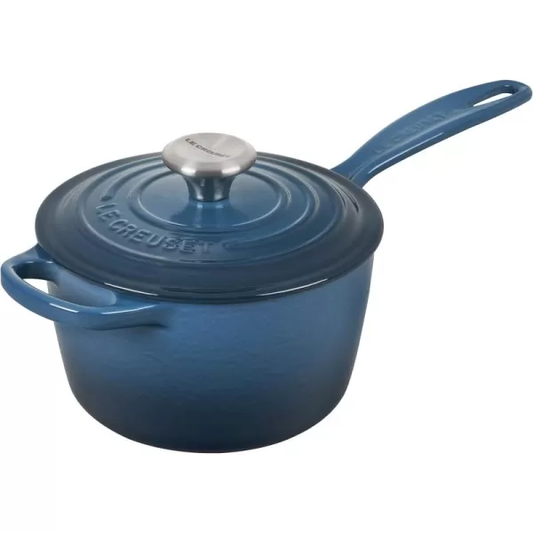 Le Creuset Enameled Cast Iron Signature Saucepan, 1.75 qt., White