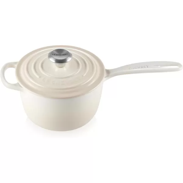 Le Creuset Enameled Cast Iron Signature Saucepan, 1.75 qt., White