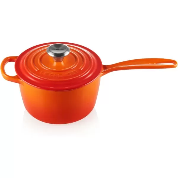 Le Creuset Enameled Cast Iron Signature Saucepan, 1.75 qt., White