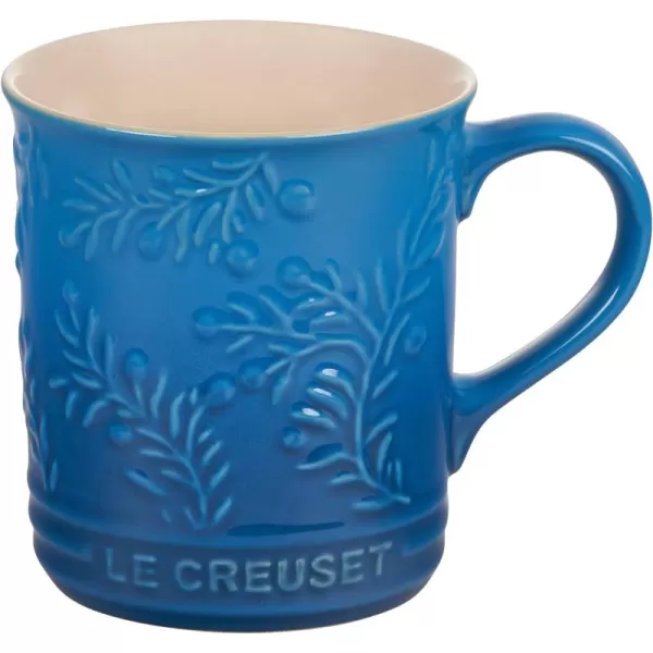 Le Creuset Olive Branch Collection Stoneware Seattle Mug, 14 oz., Olive