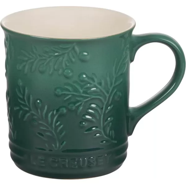 Le Creuset Olive Branch Collection Stoneware Seattle Mug, 14 oz., Olive