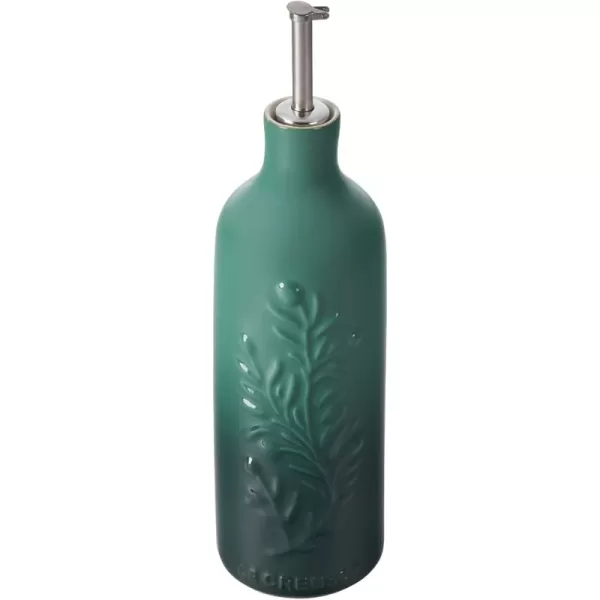 Le Creuset Olive Branch Collection Stonewear Oil Cruet, 20 oz., Olive