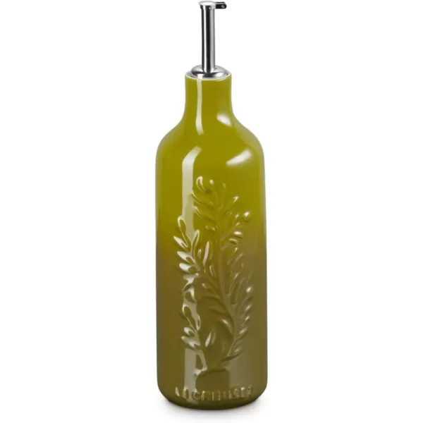 Le Creuset Olive Branch Collection Stonewear Oil Cruet, 20 oz., Olive