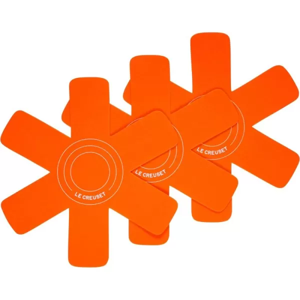 Le Creuset Set of 3 Felt Cookware Protectors - Cerise