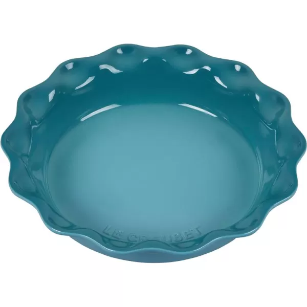 Le Creuset Stoneware 9" Heritage Pie Dish, Cerise