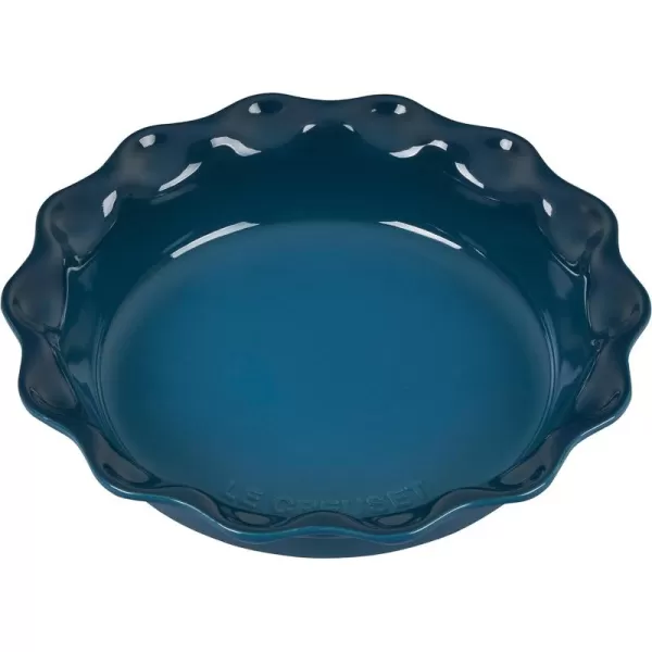 Le Creuset Stoneware 9" Heritage Pie Dish, Cerise