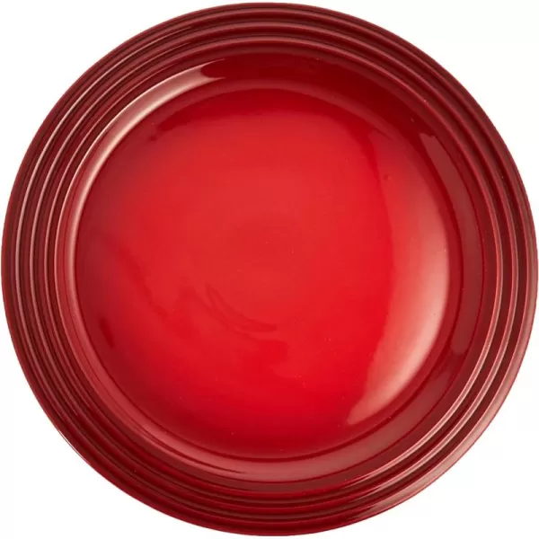 Le Creuset Stoneware Dinner Plates, Set of 4, 11.25" Each, Cerise