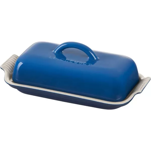 Le Creuset Stoneware Heritage Butter Dish, White