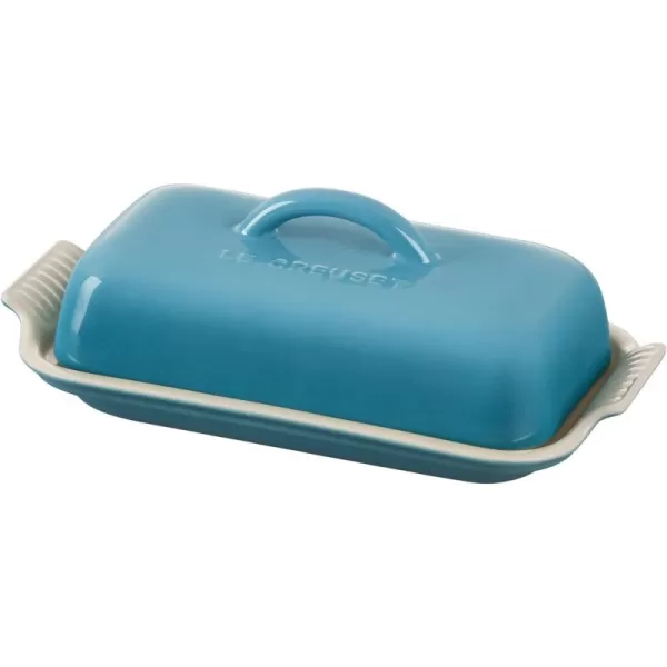 Le Creuset Stoneware Heritage Butter Dish, White