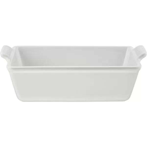 Le Creuset Stoneware Heritage Loaf Pan, 9" x 5" x 3" , White
