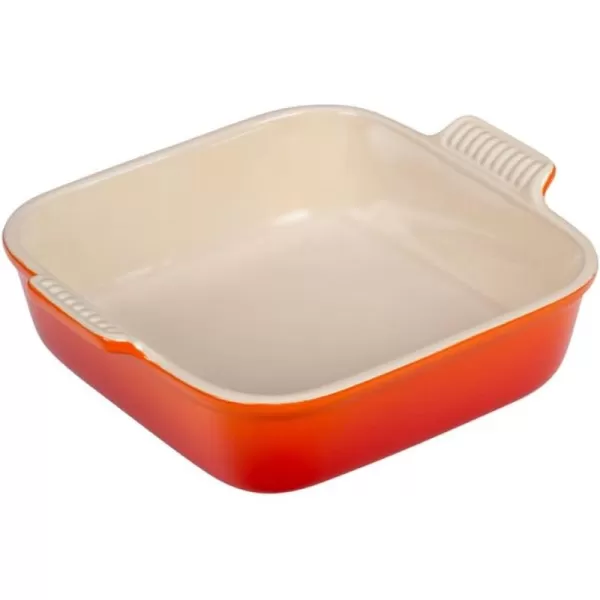 Le Creuset Stoneware Heritage Square Dish, 3 qt. , Cerise