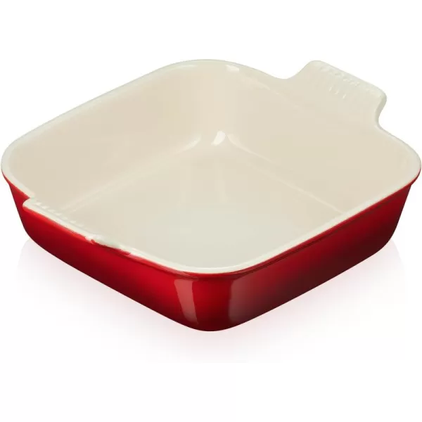 Le Creuset Stoneware Heritage Square Dish, 3 qt. , Cerise