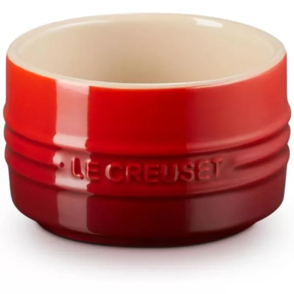 Le Creuset Stoneware Round Straight Wall Ramekin, 6.75oz., White