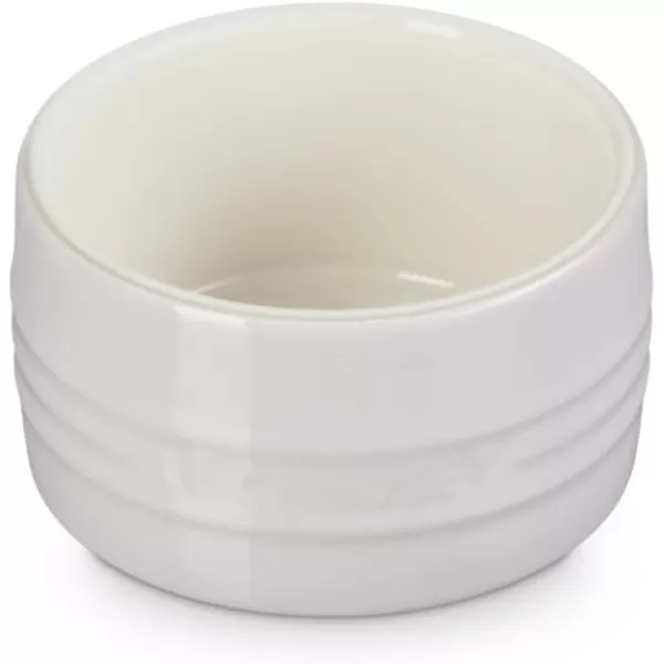 Le Creuset Stoneware Round Straight Wall Ramekin, 6.75oz., White
