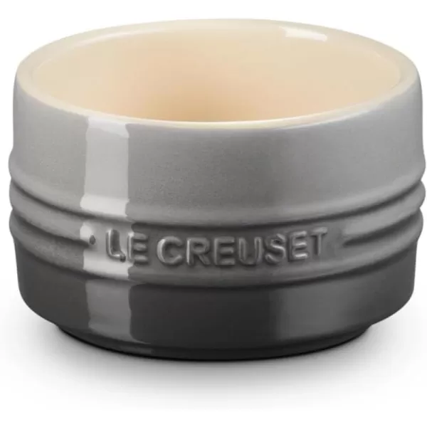 Le Creuset Stoneware Round Straight Wall Ramekin, 6.75oz., White