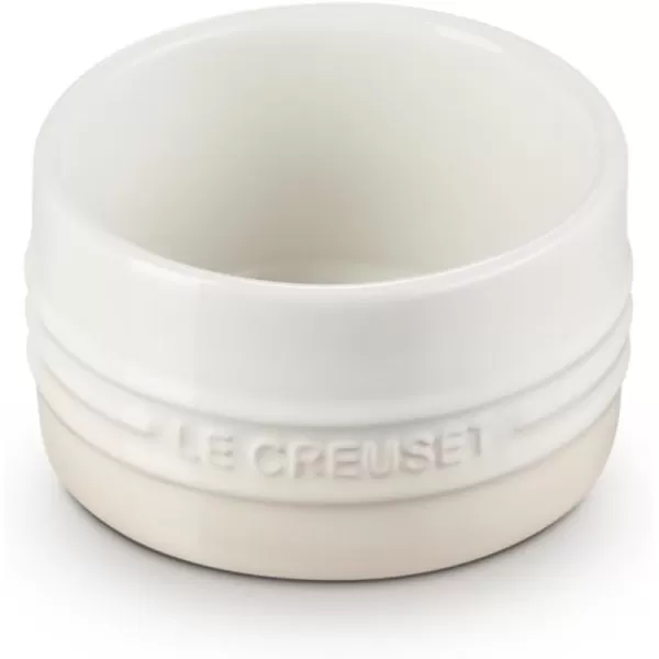 Le Creuset Stoneware Round Straight Wall Ramekin, 6.75oz., White