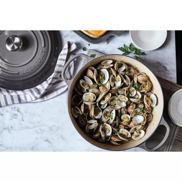 Le Creuset Enameled Cast Iron Signature Round Dutch Oven, 5.5 qt., Rhone