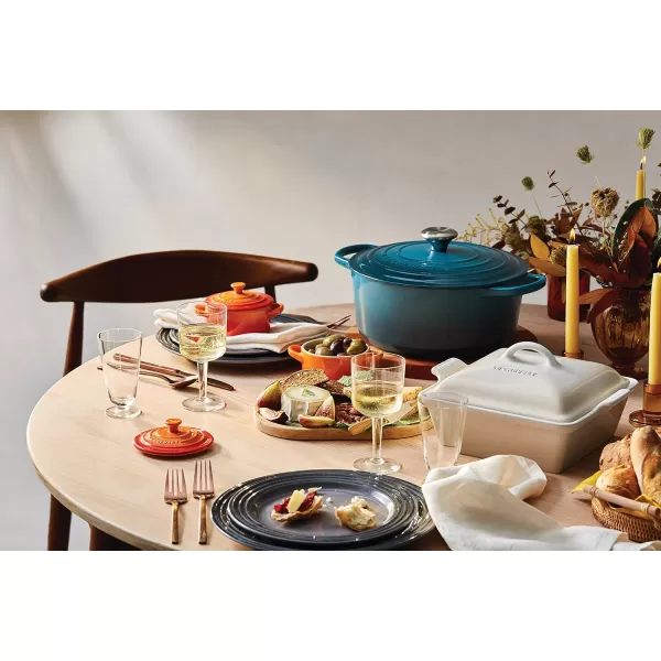 Le Creuset Enameled Cast Iron Signature Round Dutch Oven, 5.5 qt., Rhone