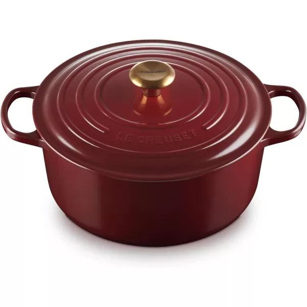 Le Creuset Enameled Cast Iron Signature Round Dutch Oven, 5.5 qt., Rhone