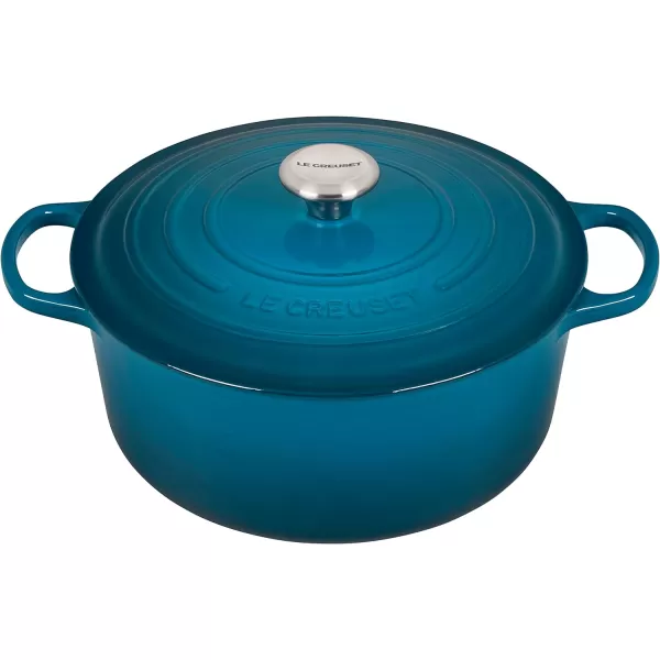 Le Creuset Enameled Cast Iron Signature Round Dutch Oven, 5.5 qt., Rhone