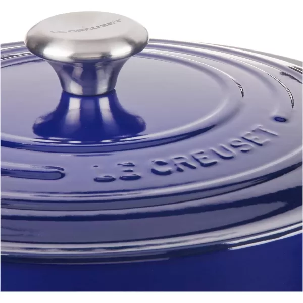 Le Creuset Enameled Cast Iron Signature Round Dutch Oven, 5.5 qt., Rhone